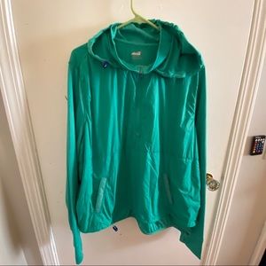 Avia green windbreaker/ track jacket